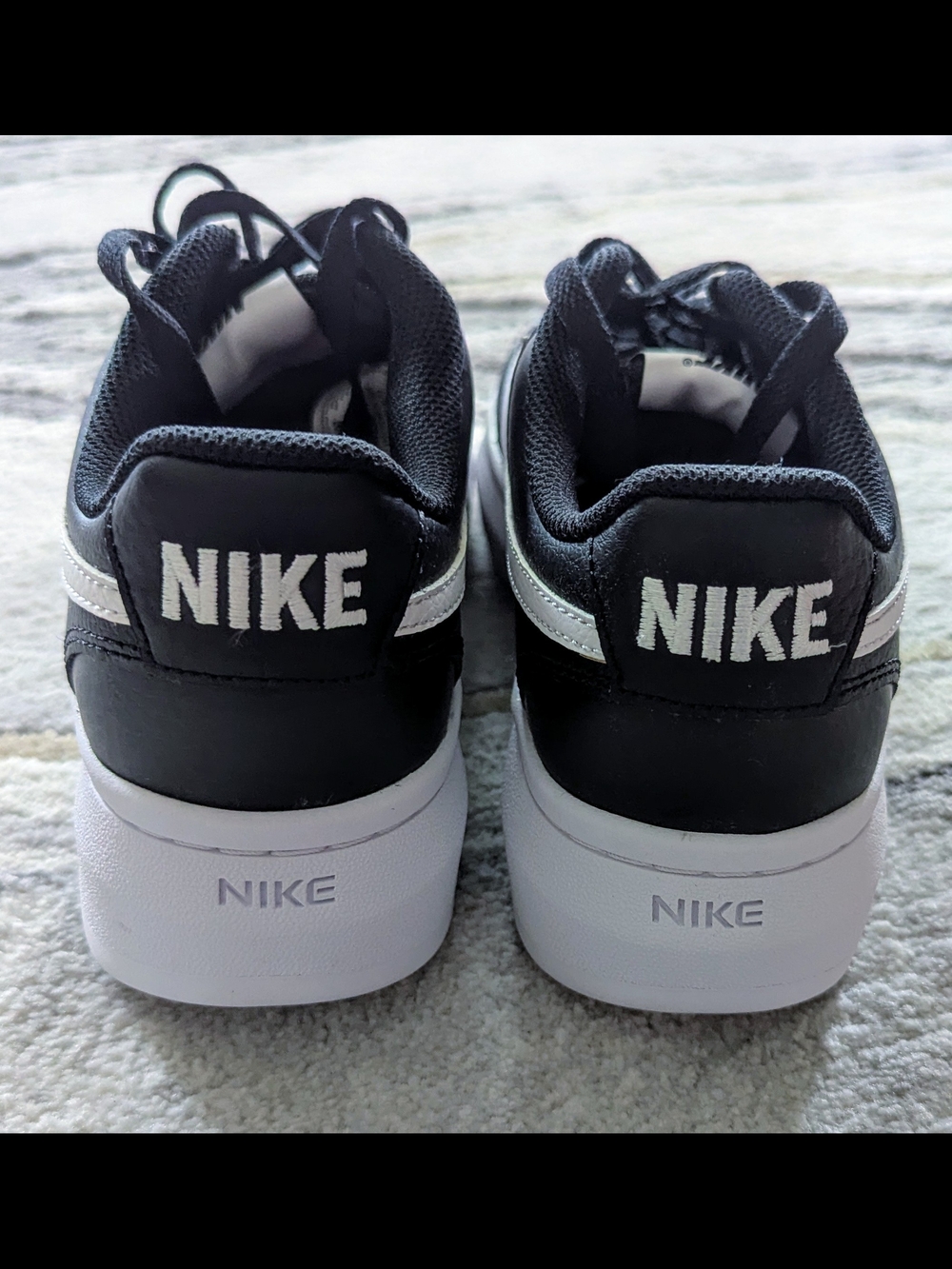 NIB Women's Nike Court Vision Alta LTR Black/White Size 10 - Picture 5 of 10